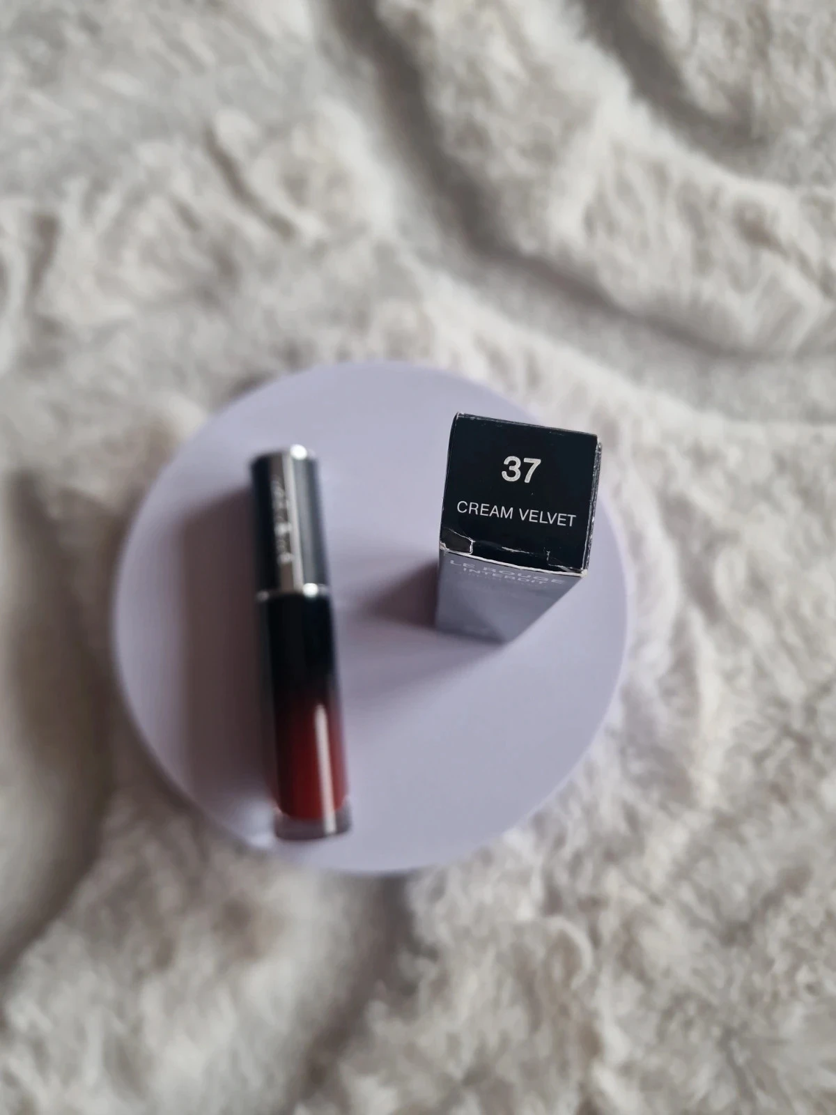 Givenchy Le Rouge Interdit crème fluwelen lippenstift mat lange houding – photo 3